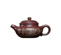 Tetera de Kung Fu Para Hacer té Tetera De Arcilla Morada For Salón Té Interior, Antigua Pintada Oro Con Ocho Caballos Juego de Té de Cerámica