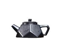 Tetera de Kung Fu Para Hacer té Tetera De Cocina Con Tapa Y Filtro, Original Barro Negro Mineral, Hecha A Mano, Bestia Mítica, Diamante Juego de Té de Cerámica