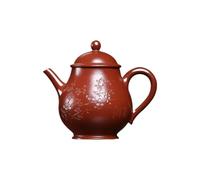 Tetera de Kung Fu Para Hacer té Tetera Zisha, Juego De Té Kung Fu, Gao Pan Fragancia Oscura Tallada A Mano For Oficina Juego de Té de Cerámica