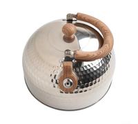 Tetera de para acero Inoxidable con Silbato para Camping y Estufa 2L, Hervidor de Café al Óxido para Exterior, Anti-Salpicaduras con Asa Aislada, para ideal para Viajes y Senderismo(4000ML)