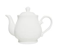Tetera de porcelana blanca, tetera de loto para café, té, agua, tetera de cerámica vintage con cuello de cisne (15 onzas)