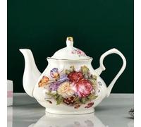 Tetera de porcelana europea de 400ML, juego de té de la tarde en inglés, tetera de porcelana, cafetera, tetera resistente al calor