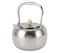 Tetera de Té de TitanioTA1 de 1100 ml para Cocina Camping y Exterior - Hervidor Compatible con Inducción Gas y Estufas de Camping Liviano y Resistente a la Corrosión conde