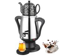 Tetera eléctrica de acero inoxidable de 3,5 L con función de mantener el calor y mango antiquemaduras para preparar té y café tradicionales