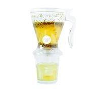Tetera filtro de té (600 ml) | Infusor de té a granel | Flujo hacia abajo | Ideal para infusión caliente o fría | Fácil de usar y garantizado sin residuos | Idea de regalo original