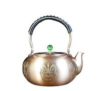 Tetera Grande de Cobre Hecha a Mano con Forma de Calabaza de 2000 ml para Estufa, Tetera turca de Cobre Puro para Estufa (Facebook 2000 ml)