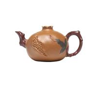Tetera Infusiones Tetera De Granada Creativa Hecha A Mano Con Arena Púrpura, Adecuada For Juego Té Personal Teapot