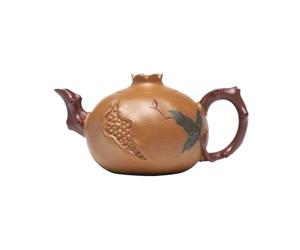 Tetera Infusiones Tetera De Granada Creativa Hecha A Mano Con Arena Púrpura, Adecuada For Juego Té Personal Teapot