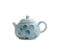 Tetera Juego de té chino de kung fu, tetera pintada a mano con filtro de agujero en forma de bola, tetera doméstica adecuada for té de hojas sueltas Tetera para Estufa
