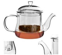 Tetera KADAX con colador de té, tetera de vidrio, resistente al calor