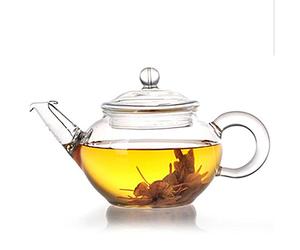 Tetera Lifeyz 250 ml para una taza de té, pequeña tetera de cristal claro, tapa colador de alambre de acero inoxidable, tetera para té resistente al calor