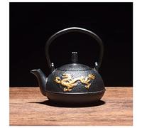 Tetera Para Cocina 300Ml De Hierro Fundido Sur Japón Antigua Olla Tetera Creativa Doble Dragón Para Los Amantes Del Té