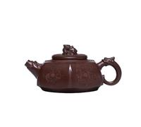 Tetera para Estufa Tetera de arcilla púrpura retro china, juego de té exquisito y duradero, juego de té de oficina, tetera floral adecuada for té negro, té verde, té Oolong Teteras para té