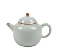 Tetera para Estufa Tetera de cerámica antigua esmaltada en verde, tetera individual, pequeña, sencilla, juego té kung fu Teteras para té