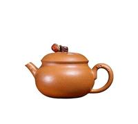 Tetera para Estufa Teteras de arcilla púrpura de 120ml, tetera hecha a mano de mineral crudo, tetera de barro cuesta abajo con colador, juego de té Zisha Teteras para té