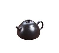 Tetera para Estufa Teteras de arcilla púrpura de 120ML, tetera hecha a mano de mineral crudo, tetera de barro negro con filtro, tetera china Zisha Teteras para té