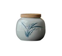 Tetera portátil china retro simple pintada a mano fresca a prueba de humedad Guqing-Lan