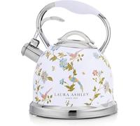 Tetera silbante de acero inoxidable de 3 L para inducción, cocina de gas u otros. Mango frío recubierto de silicona y mecanismo de botón, hervidor de estufa vintage