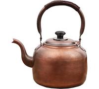 Tetera silbante para estufa, capacidad de 3 litros, decoración rústica de cocina