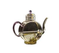 Tetera Té De Flores Tetera De Mano For Verter Vino, Estufa Eléctrica Cerámica, Filtro Flores For El Hogar Resistente Al Calor(Purple)