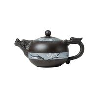 Tetera Tetera de arcilla morada de gran capacidad, tetera for el hogar, oficina, recepción, juego de té de kung fu, accesorios, tetera de agua fría retro Tetera para Estufa