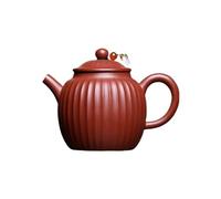 Tetera Tetera De Arcilla Morada Hecha A Mano Con Patrón Nervaduras, Estilo Chino For Uso Doméstico, Cocina Juego de Té