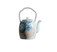 Tetera Tetera de cerámica con asa for el hogar, juego de té de kung fu, tetera moderna y sencilla, capacidad de 160 ml Tetera para Estufa