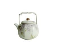 Tetera Tetera de cerámica con asa for el hogar, juego de té portátil de kung fu, adecuada for té de hojas sueltas, tetera creativa for leche Tetera para Estufa