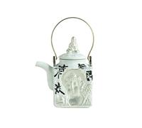 Tetera Tetera de cerámica cuadrada con asa retro, tetera multifuncional for agua fría, suministros for ceremonias de té chino Tetera para Estufa