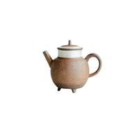 Tetera Tetera de cerámica de tres patas, juego de té de kung fu hecho a mano puro, tetera especial con asa Tetera para Estufa