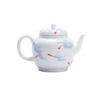 Tetera Tetera de porcelana blanca pintada a mano, juego de té de kung fu for el hogar, juego de preparación de té for la oficina con filtro Tetera para Estufa