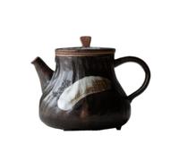 Tetera Tetera pequeña de cerámica con filtro Tetera retro Cafetera casera hecha a mano Tetera para Estufa