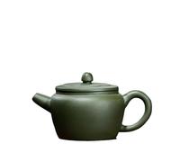 Tetera Teteras de arcilla morada de 220 ml Maceta de loto hecha a mano mineral crudo tetera de arcilla verde tetera con infusor Juego de té Zisha Tetera china para té, leche, café, tetera de oficina