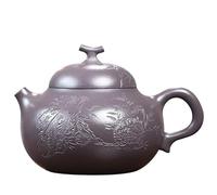 Tetera Teteras de arcilla púrpura antigua de 220ML, tetera maestra tallada A Mano, juego de té Zisha, tetera china Infusor De Té De Cerámica