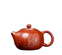 Tetera Teteras de arcilla púrpura de 180ml, tetera Xishi hecha a mano con infusor, juego de té Zisha, adornos, tetera china Infusor De Té De Cerámica