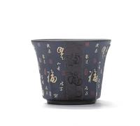 Teteras Juegos Tazas Té Kung Fu Para El Hogar Tazón Pequeño Individual 50ml Caligrafía Clásica China Individuales Purple Sand Master Juego De Té De Porcelana(A)