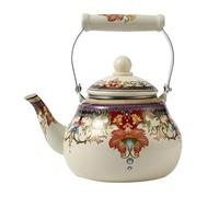 Teteras, Tetera de té flores blancas con mango cerámica(2L)