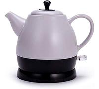 Teteras, Tetera Eléctrica de Cerámica, Tetera Retro de 1L, Agua Rápida de 1350W para Té, Café, Sopa, Base Extraíble de Harina de Avena, Apagado Automático, Protección Contra el Secado a Hervir/Aniver