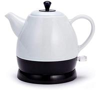 Teteras, Tetera Eléctrica de Cerámica, Tetera Retro de 1L, Agua Rápida de 1350W para Té, Café, Sopa, Base Extraíble de Harina de Avena, Apagado Automático, Protección Contra el Secado a Hervir/Aniver