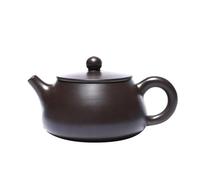 Teteras Zisha-TETERA Con Forma Cuchara Piedra Suministros Para Ceremonia Del Té 180ml Filtro Barro Negro Hecho A Mano Infusor Tetera China Arcilla Púrpura Juego De Té De Porcelana
