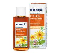 Tetesept baño de articulaciones y músculos - Baño de salud relajante con aceite esencial - Aditivo de baño líquido para partes estresadas de músculos y articulaciones, 125 ml