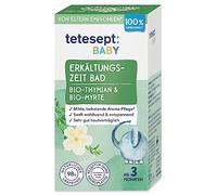tetesept Baño de frío para bebés - 100 ml - Aditivo de baño con tomillo orgánico y mirto orgánico para un efecto de fragancia liberador - cuidado de aroma suave y relajante para bebés a partir de 3