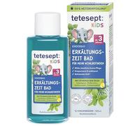tetesept Kids - Baño de frío para niños - 1 x 125 ml - Baño infantil para la estación fría con 4 aceites esenciales - Aditivo de baño relajante y calmante