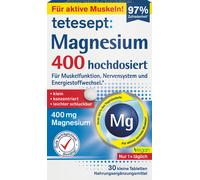 tetesept Magnesio 400 de Alta Dosis - 30 comprimidos tetesept
