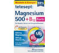 tetesept Magnesio 500 + Vitamina B12 Forte - 30 comprimidos tetesept