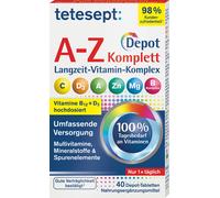 tetesept Vitaminas A-Z Comprimidos de Liberación Prolongada - 40 comprimidos tetesept