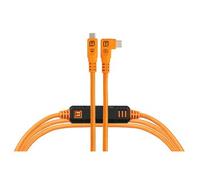 Tether Tools Cable de datos TetherPro Optima 10G con TetherBoost USB-C en Ã¡ngulo recto - 3 m (naranja)