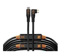 Tether Tools Cable de datos TetherPro Optima 10G USB-C a USB-C en ángulo recto - 9,4 m negro