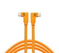 TetherPro Datenkabel USB-C an USB-C (Orange, 2 x rechtsgewinkelt, 4,6 m)