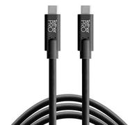 Tether Tools Cable de datos USB TetherPro de USB-C a USB-C - conector recto negro 4,6m